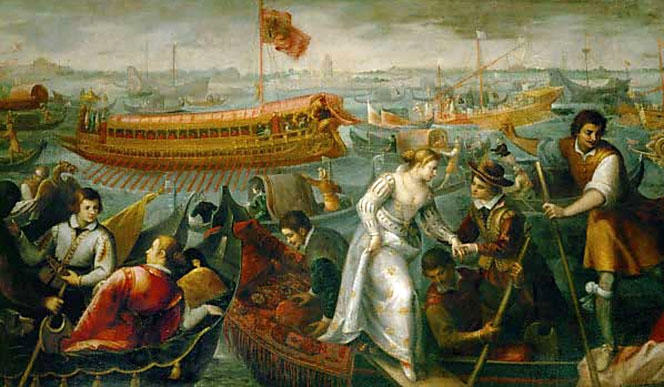 Caterina Cornaro's entry into Venice